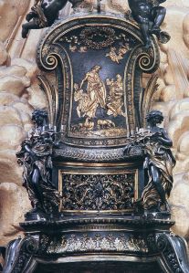 Cattedra Bernini particolare