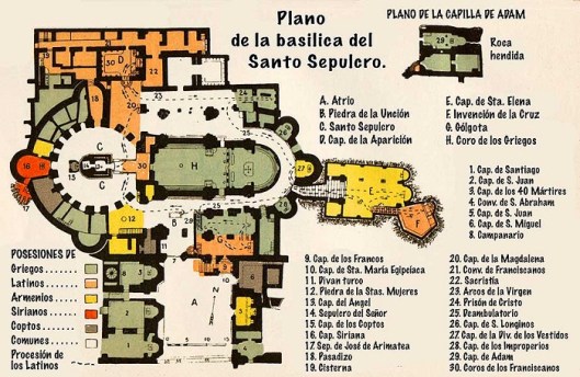 Santo Sepolcro Mappa