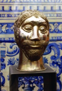 Testa reliquiario di Sao Fabiao (sec. XIII). Casével, Portogallo.