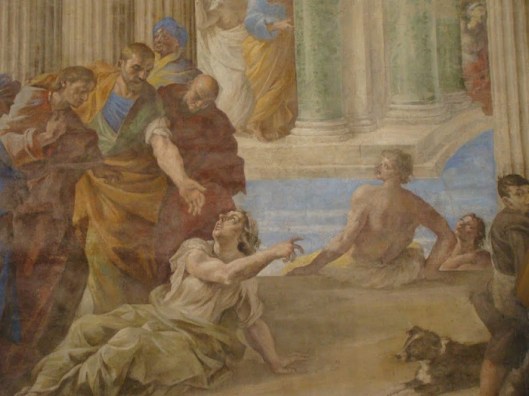 G. Lanfranco (secolo XVII). La piscina probatica. Chiesa dei Santi Apostoli. Napoli