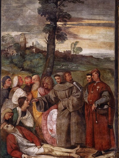 Tiziano, miracolo del piede riattaccato, Padova, Scuola del Santo